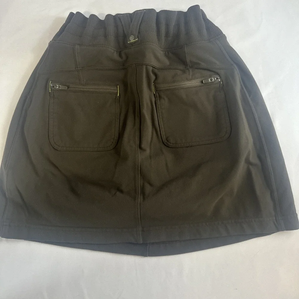 Athleta‎ Green Cotton Skort Skirt Pockets Small S Tennis Golf Pickleball